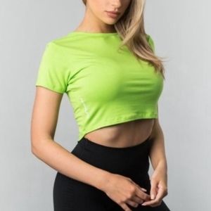 Alphalete Aspire Crop Top- Volt